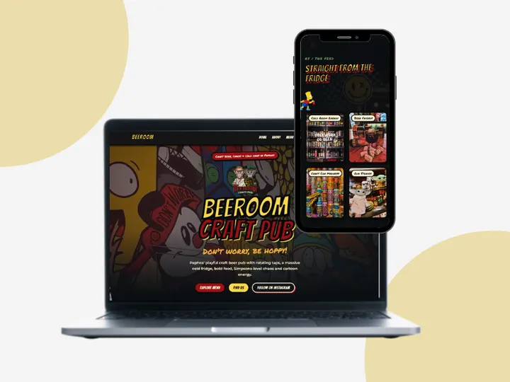 Beeroom Craft Pub website